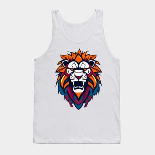 Fierce Leo Lion - Graphic Design Tank Top